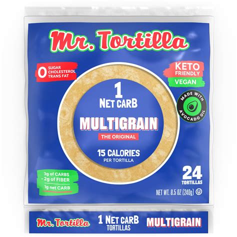 Mr tortilla - Spicy 3 Chiles. Savory Spinach. Everything. SUBTOTAL : $155.00. -. +. Add to Cart. These wholesale tortilla wraps come with 36 bags per box. Create delicious, low carb meals at home with Mr. Tortilla wraps, chips, dips, and more!